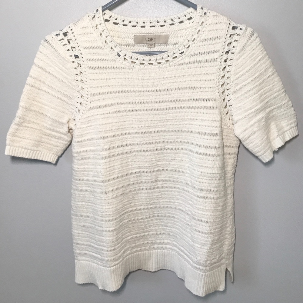 White knit top